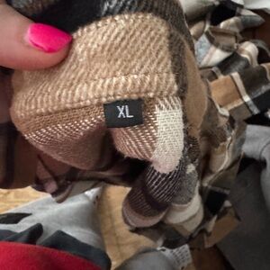 Plaid Flannel Shirt XL shacket